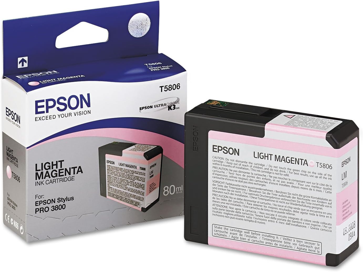 Epson T5806 UltraChrome K3 Light Magenta Cartridge Ink Review