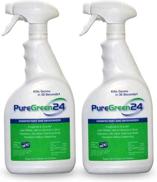 PureGreen24 Disinfectant Spray Kills Germs Safely and Effectively