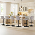COLAMY Bar Stools Set of 6 - Adjustable Swivel Counter Height Stools