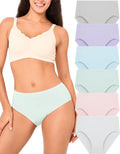 BAMBOO COOL Women's No Show Briefs 6 Pack - High Waist Seamless