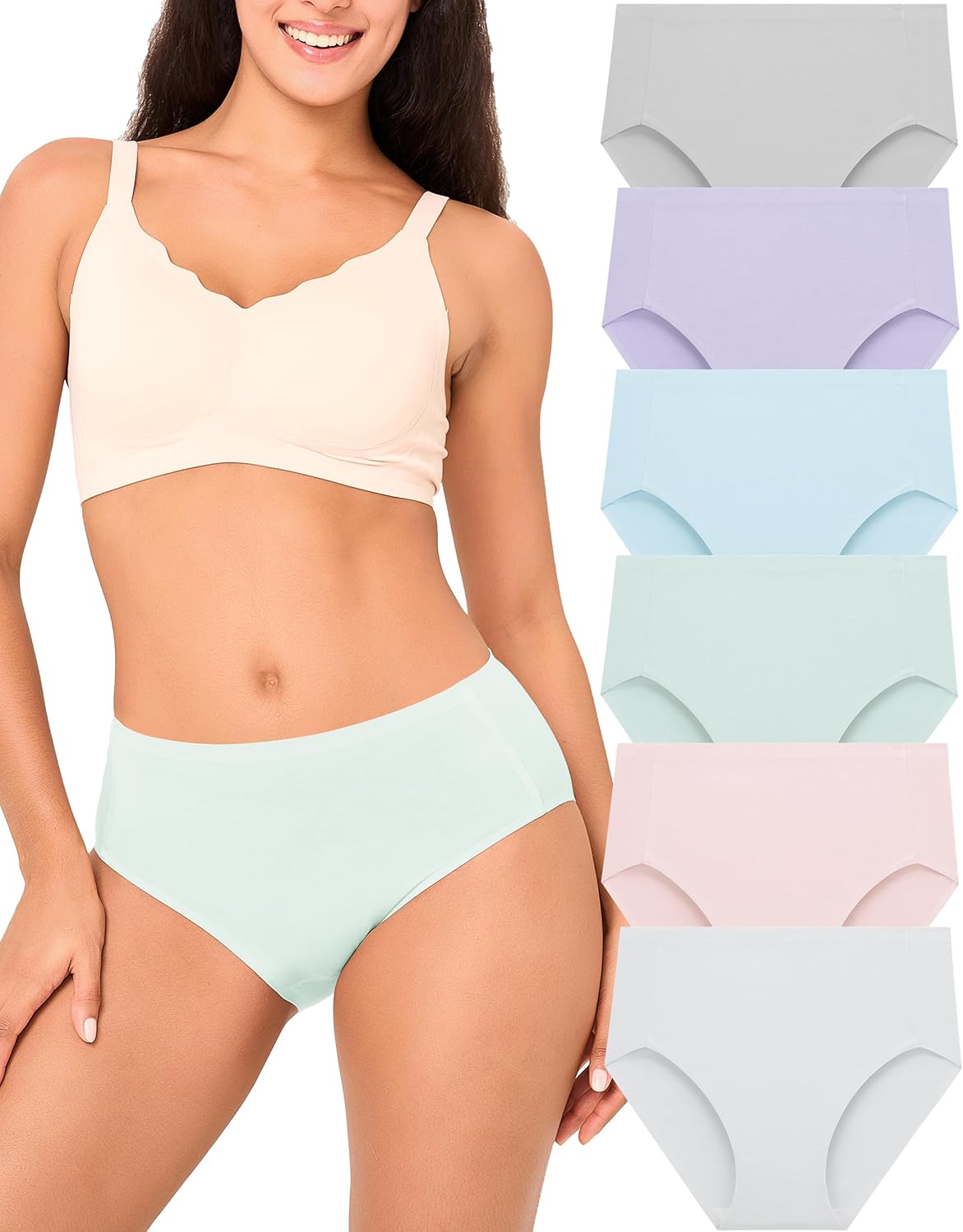 Bamboo Cool Women's No Show Briefs for Comfort and Style