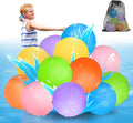 Upgraded Model 12PCS Reusable Water Balloons - Fast Magnetic Fill