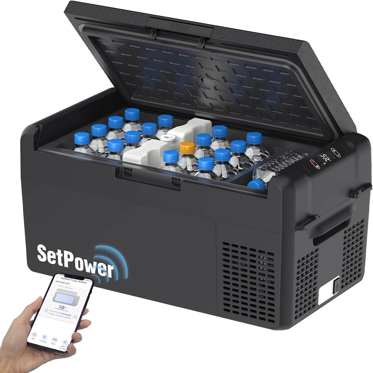 Setpower 12V Refrigerator 21 Quart Portable Freezer for Travel