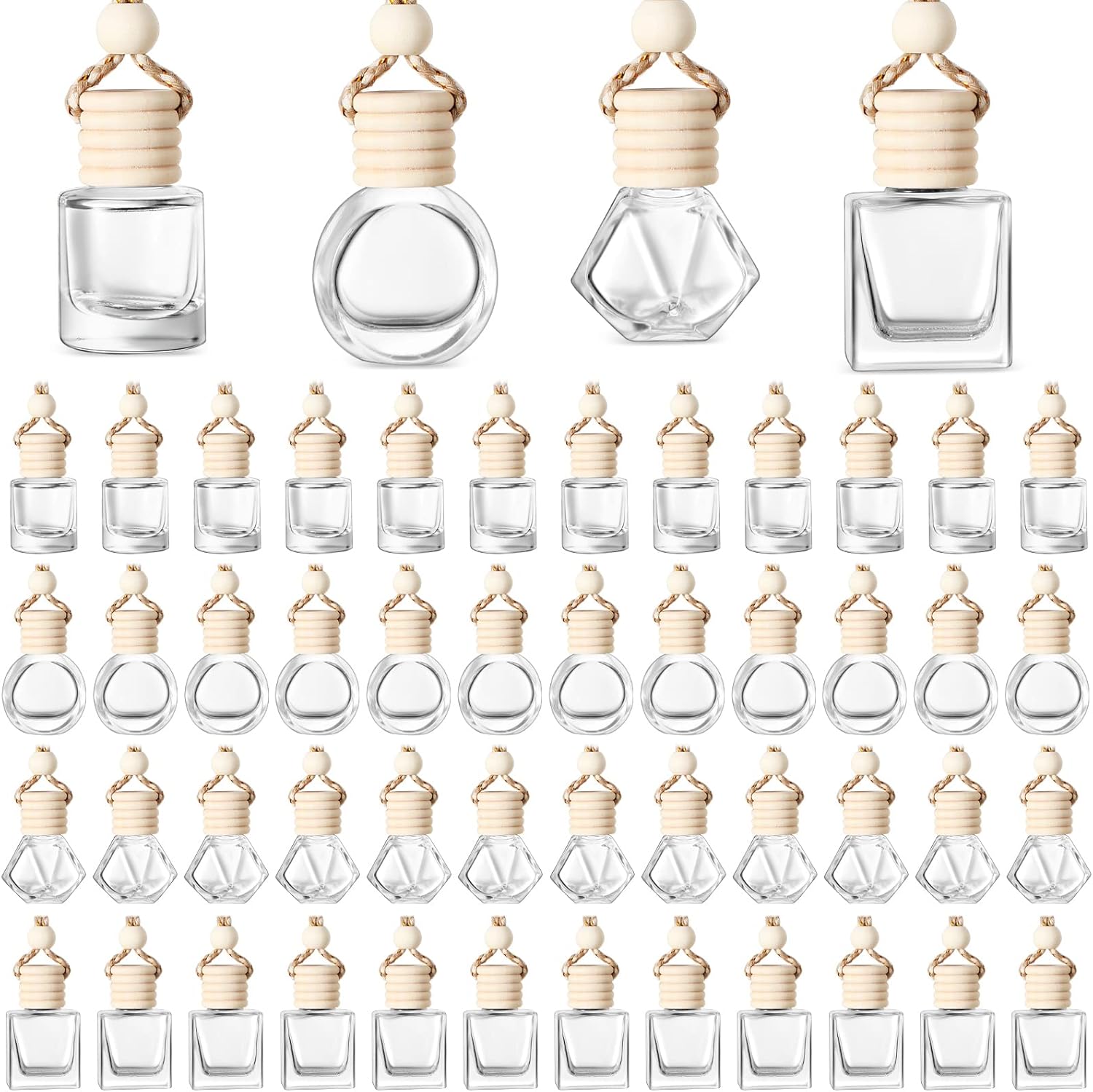 BOTO 100 Pcs Oil Air Freshener Diffuser for Car Aromatherapy