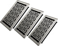 Floor Registers 6x12 in 3 Pack - Heavy Duty Walkable Steel Vent Covers