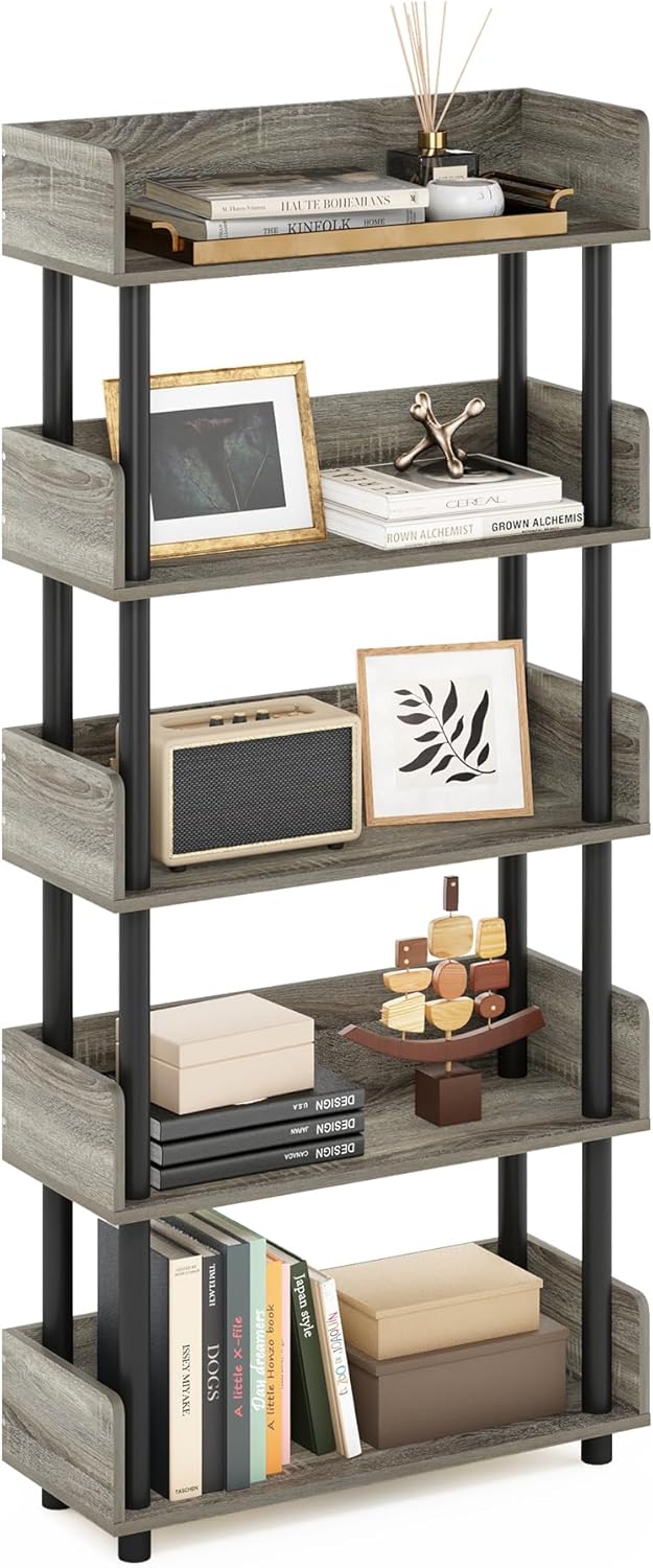 Furinno Turn-N-Tube 5-Tier Display Rack for Home and Office