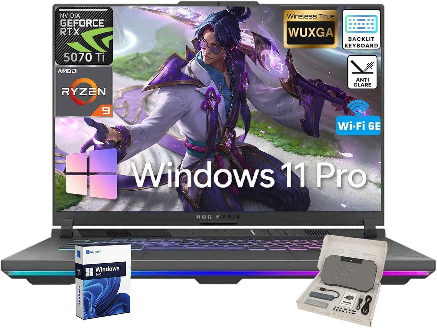 ASUS ROG Strix G16 Gaming Laptop with RTX 5070 Ti Power