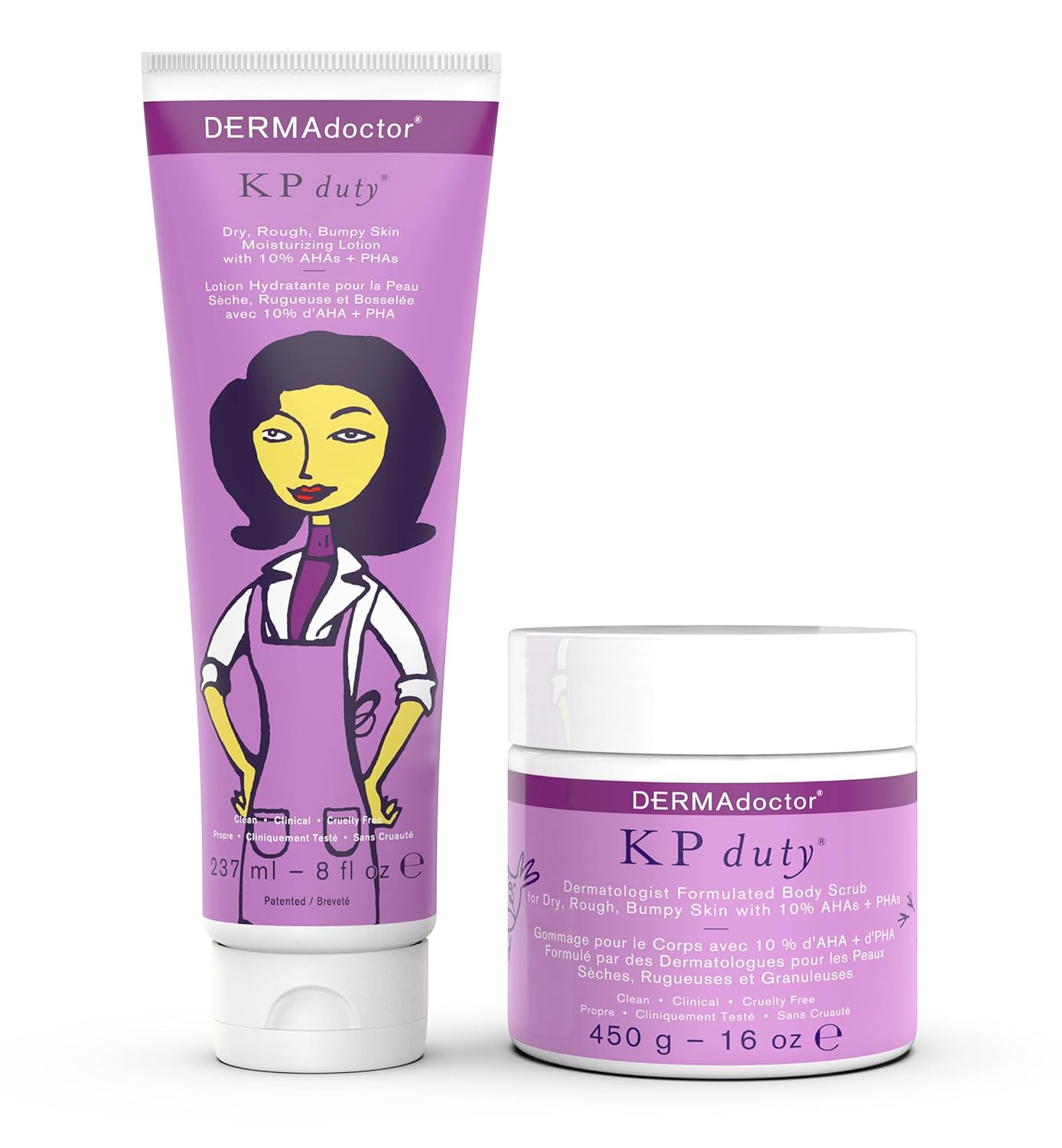 DERMAdoctor KP Bump Eraser Body Scrub & Lotion Set