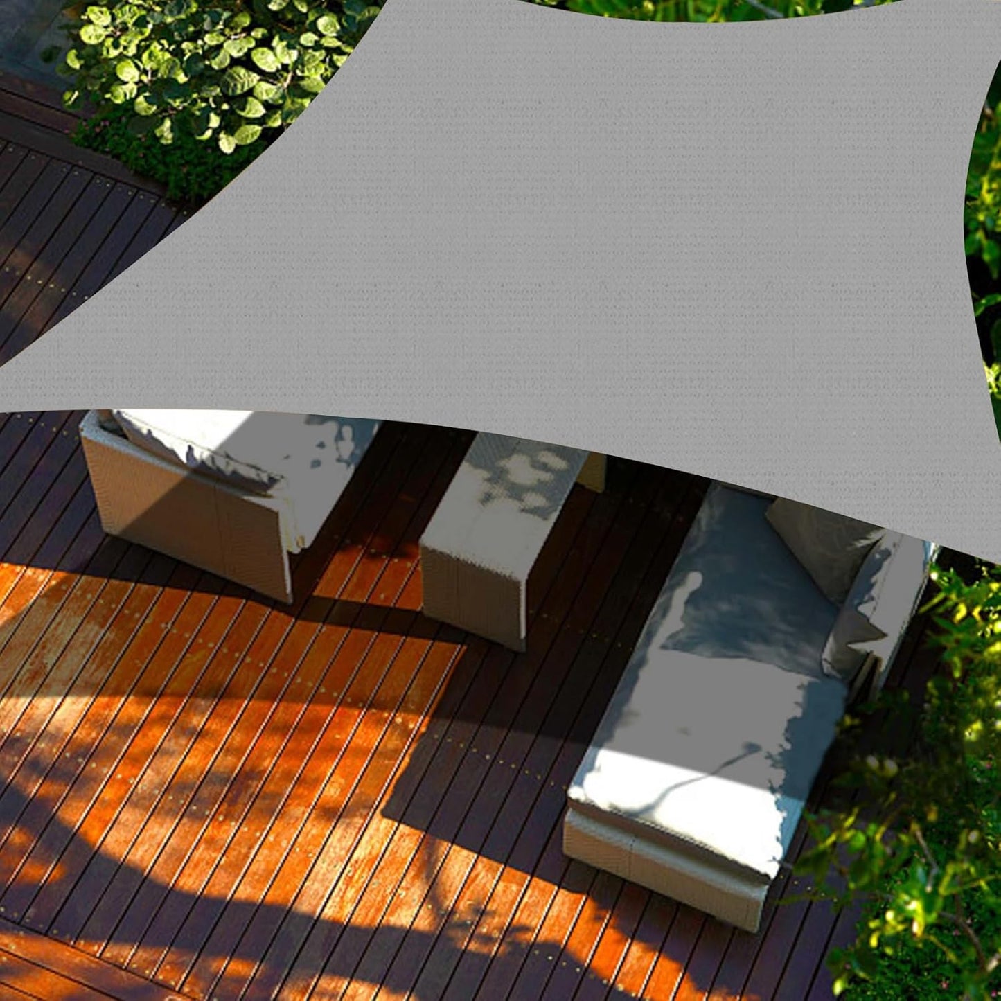 Cool Area Sun Shade Sail 15x16 FT Rectangle Canopy for Outdoors