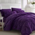 Ubauba King Size Pintuck Comforter Set with Sheets - All Season
