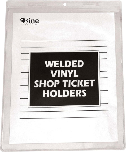 C-Line Vinyl Shop Ticket Holders for Secure Document Storage