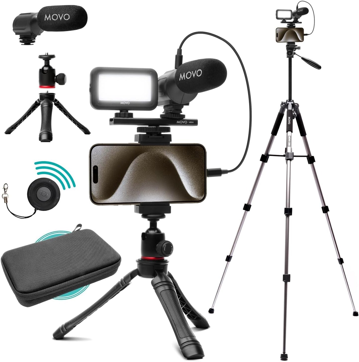 Movo USB-C Vlogging Kit for iPhone 15 - Complete Video Setup