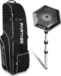 Golf Travel Bag with Wheels Black - 900D Heavy Duty Travel Case
