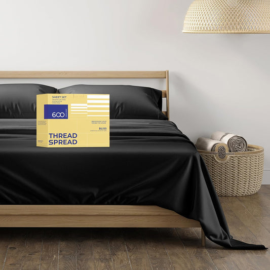 100% Egyptian Cotton King Size Sheets Set for Ultimate Comfort