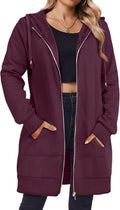 Zeagoo Zip Up Hoodies For Women Long Sleeve Oversized Sweatshirts Is