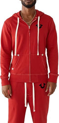 True Religion Men's Buddha Logo Zip Hoodie - Classic Zip-Up Comfort