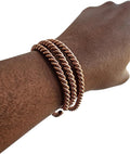 Copper & Brass Cuff Bracelets for Women - Twisted Boho Stacking
