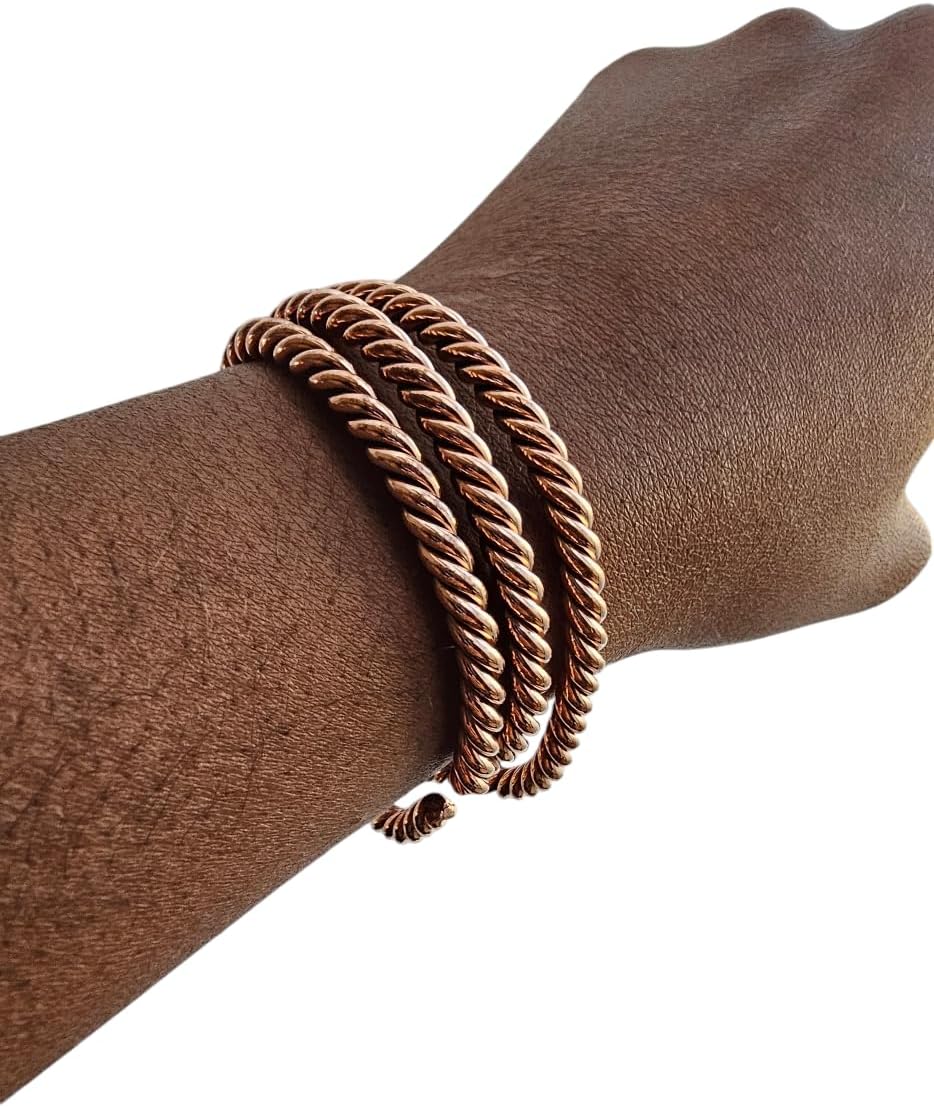African Copper & Brass Cuff Bracelets for Boho Style Lovers