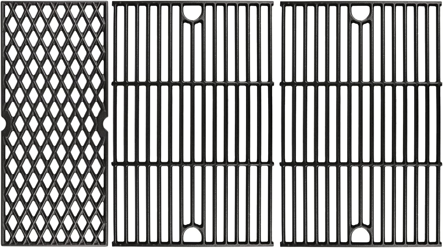Utheer Cast Iron Cooking Grates for Pit Boss and Traeger Grills