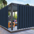 Outdoor Curtains 120W x 95L Navy Blue Panel - Waterproof Patio