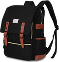 Modoker Vintage Laptop Backpack for Women Men - USB Charging, Fits