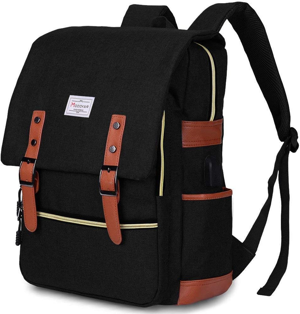 Modoker Vintage Laptop Backpack for Travel and Daily Use