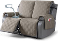 100% Waterproof Loveseat Recliner Cover - Non Slip 2 Seater Fit