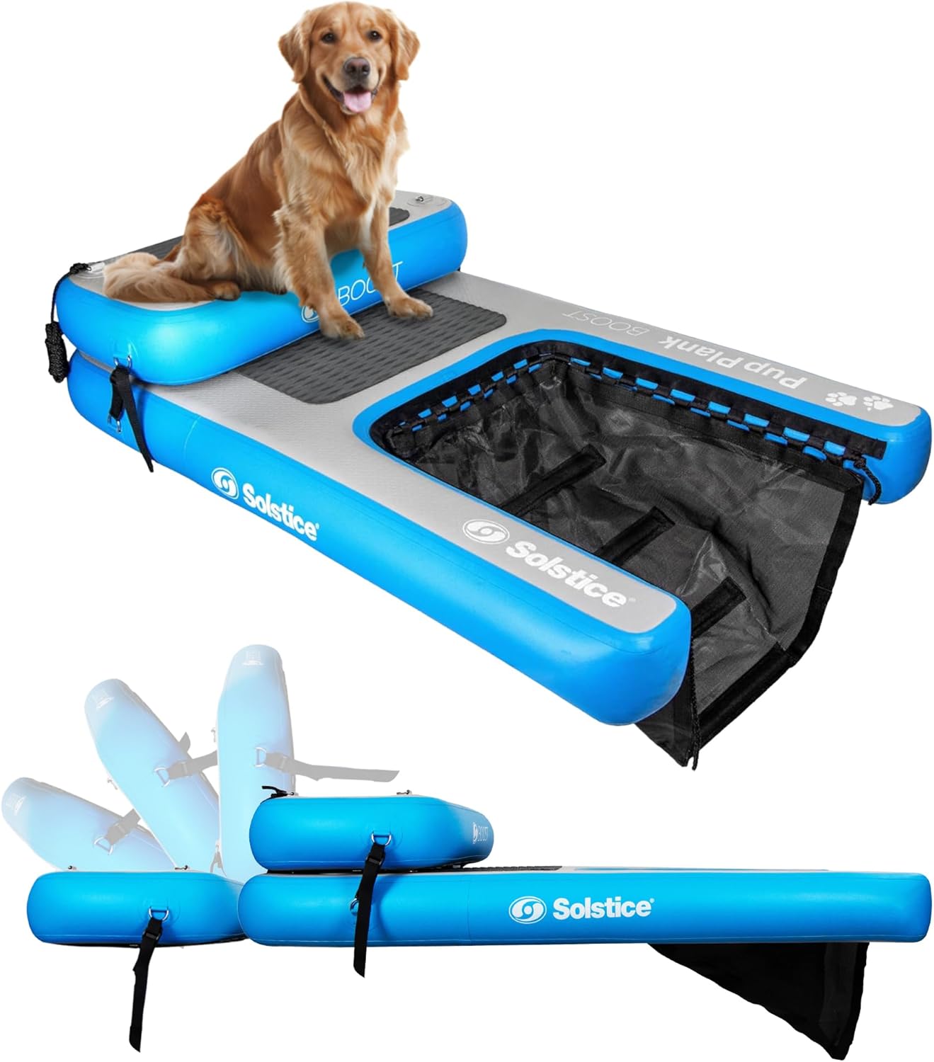 SOLSTICE Inflatable Pup Plank - Dog Water Ramp for Easy Access