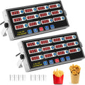 12-Channel Digital Kitchen Timer 2 Pack - Loud Commercial Alarm