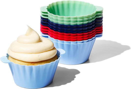 OXO 12-Pack Silicone Baking Cups - Reusable & Non-Stick