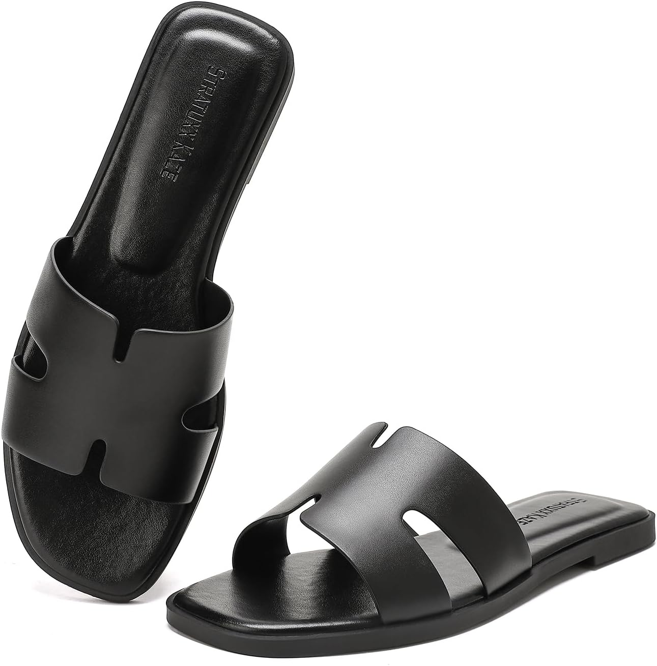 Stratuxx Kaze Open Toe Flat Dress Sandals for Women Summer