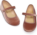 Mary Jane Shoes for Girls - Classic Comfortable Velvet Flats Jewelry