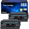 58X CF258X Toner Cartridge Black 2 Pack (with Chip) - High Yield