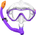 Kids Snorkel Set for Boys Girls Ages 5-13 - Upgraded Dry Top Mask