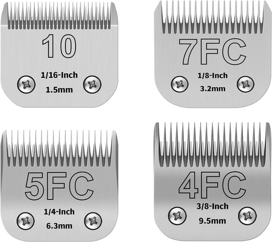 10+7FC+5FC+4FC Pet Dog Grooming Blades Kit for Clippers
