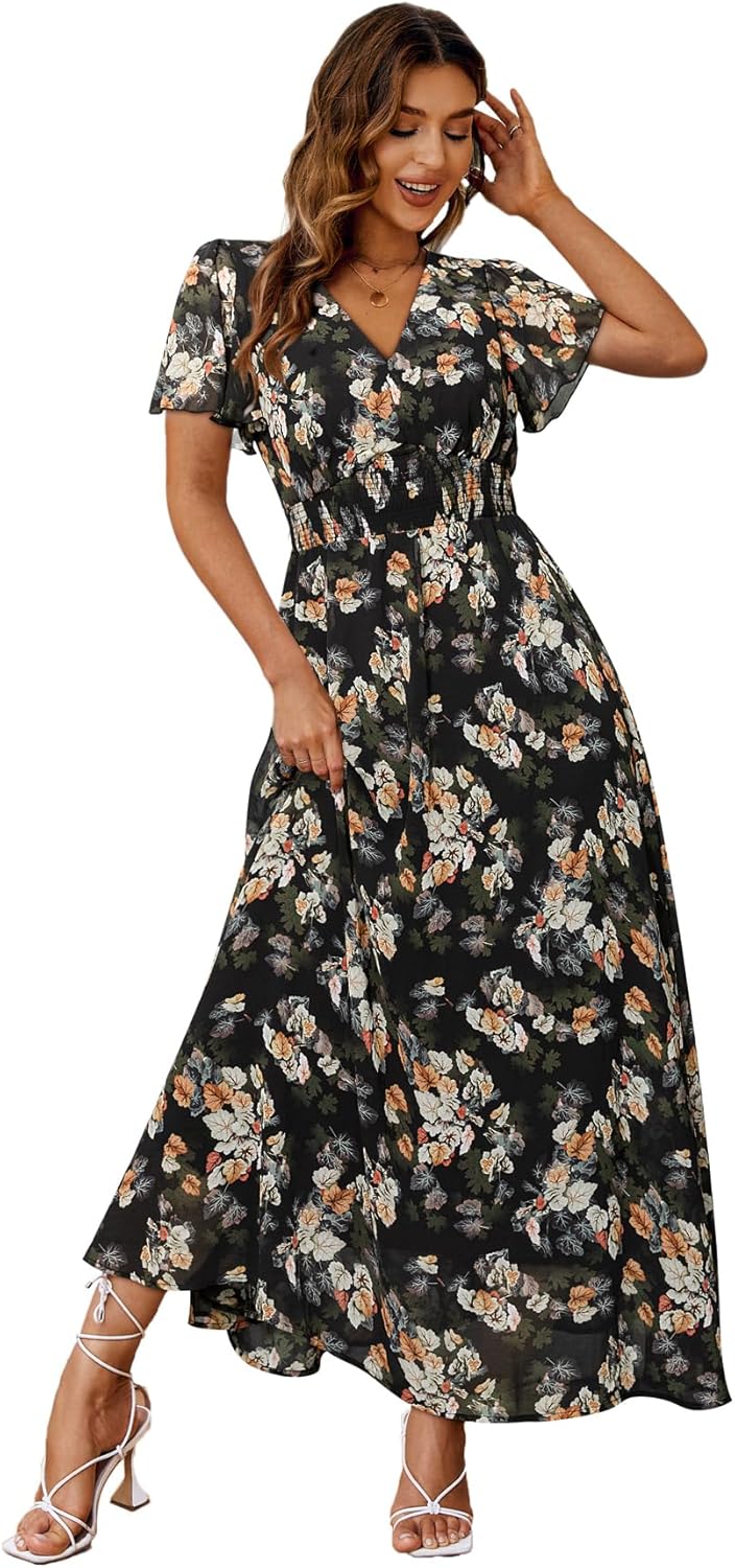 Simplee Women's Boho Floral Maxi Dress for Every Occasion
