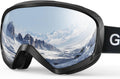 Ski Goggles OTG 100% UV Protection Anti Fog - Fits Over Glasses