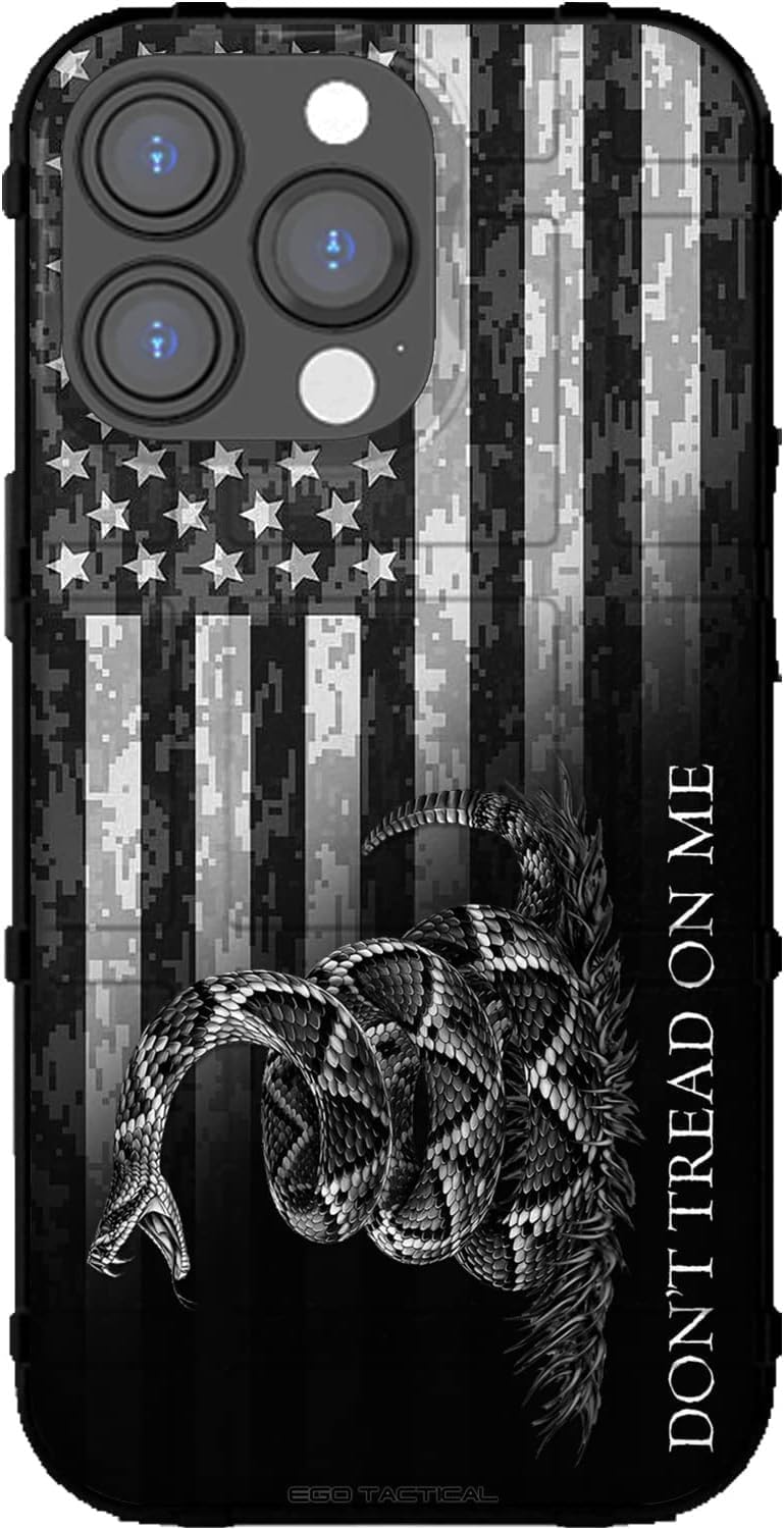 EGO TACTICAL Rugged Shield Case for iPhone 16 Pro - Black Camo