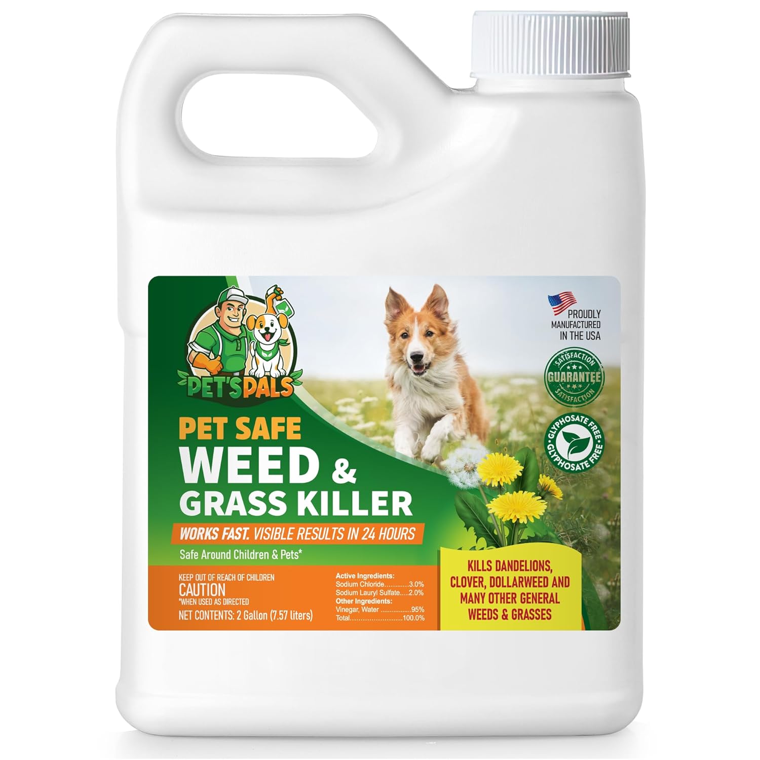 Pet's Pal Natural Weed Killer - Safe for Kids and Pets