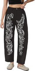 Kedera Embroidered Jeans for Women - Vintage Mid Rise Style