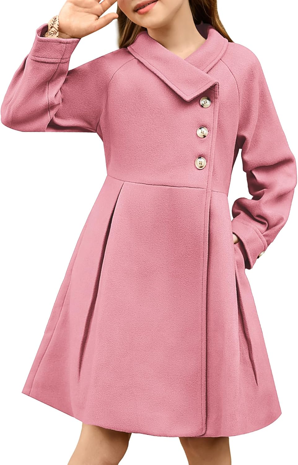GRACE KARIN Girls Dress Coat for Stylish Winter Outfits 5-12Y