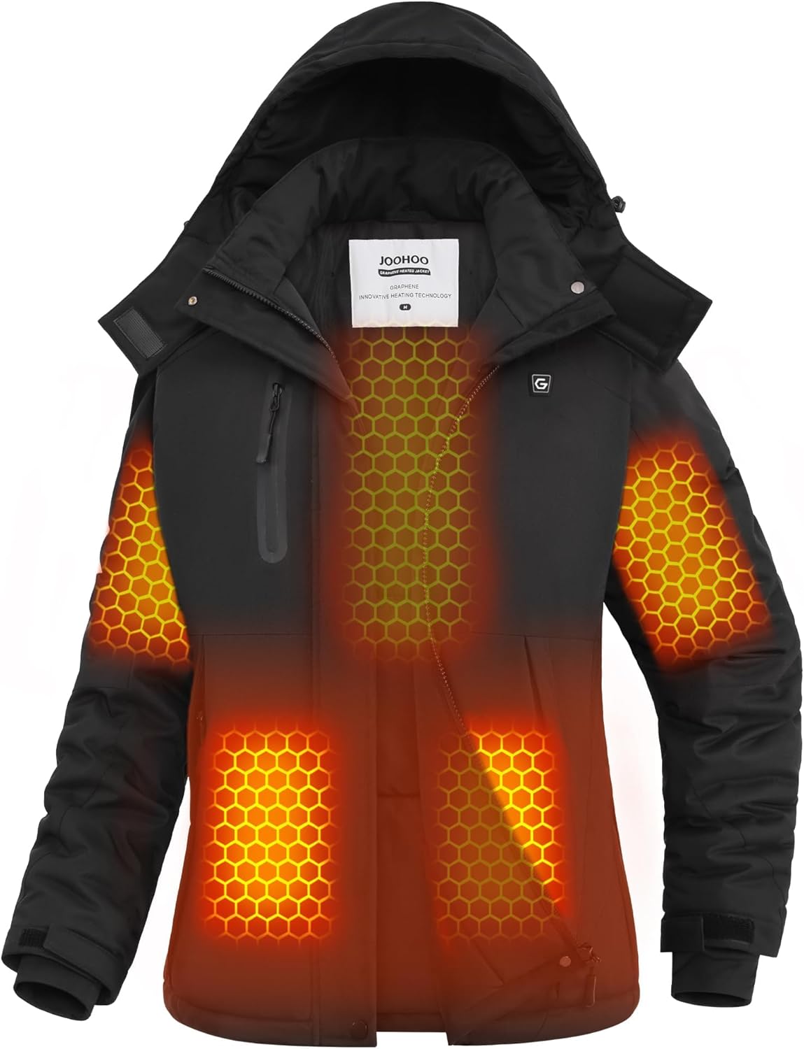 Graphene Heated Jacket for Women with Large Heating Area