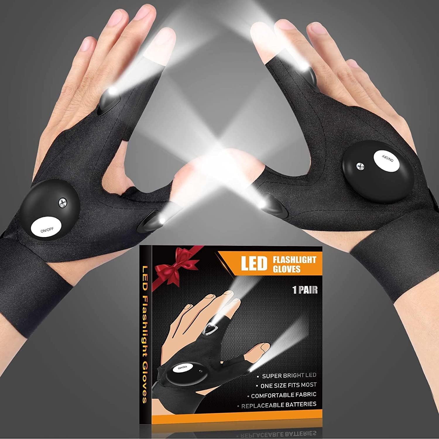 Hands-Free LED Gloves - Illuminate Any Task!