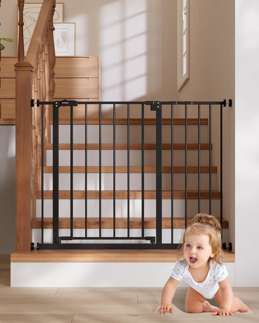 InnoTruth Baby Gate for Stairs & Doorways - Extra-Wide Safety