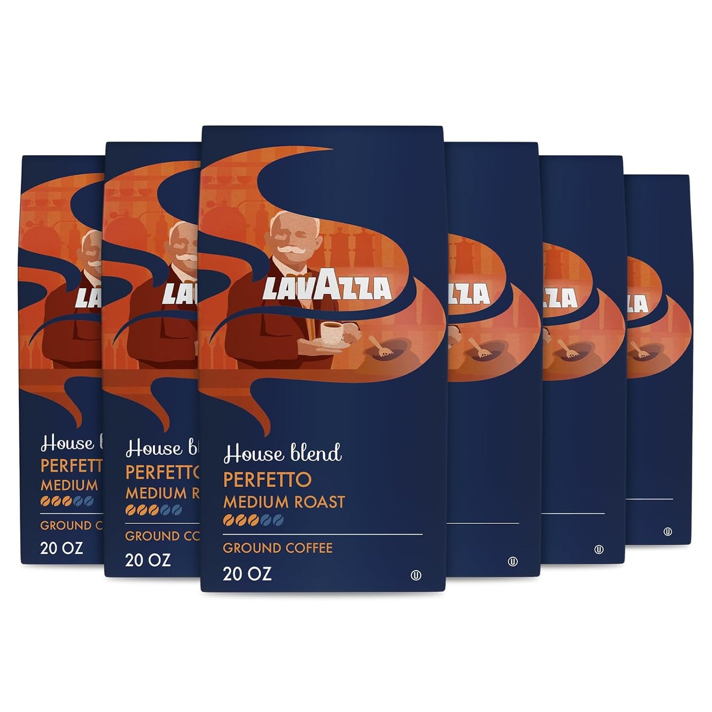 Lavazza House Blend Perfetto Ground Coffee for Drip Brewers