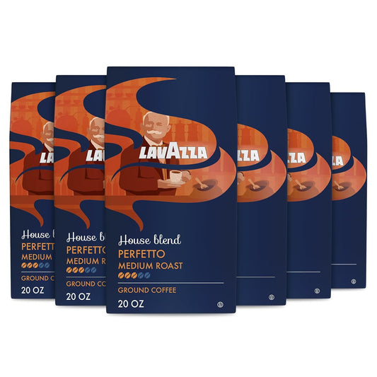 Lavazza House Blend Perfetto Ground Coffee for Drip Brewers