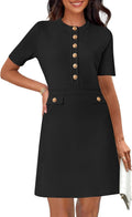 MEROKEETY Women's Knit Bodycon Sweater Dress - Elegant Mini Crew Neck