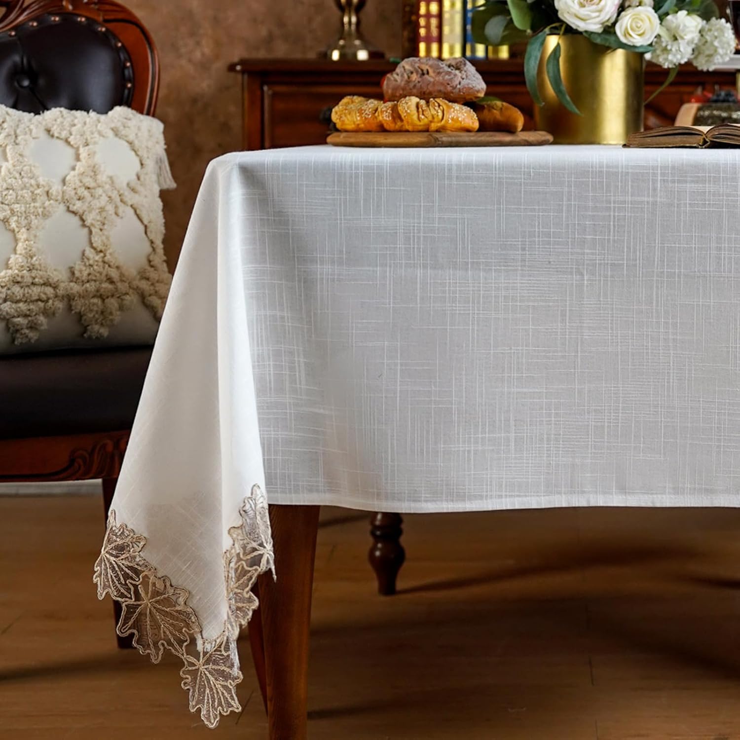 Elegant Lace Tablecloth for Dining and Special Occasions