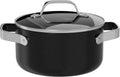 Bakken 3 Quart Ceramic Coated Stock Pot with Lid - Safe, Even Heating