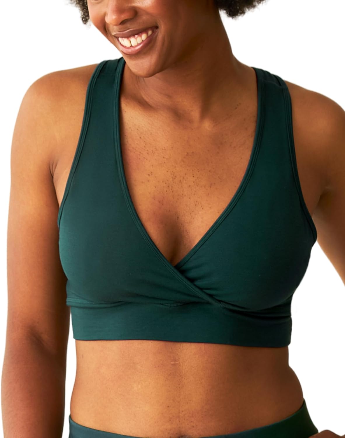 French Terry Nursing Bra for Breastfeeding and Sleep Comfort